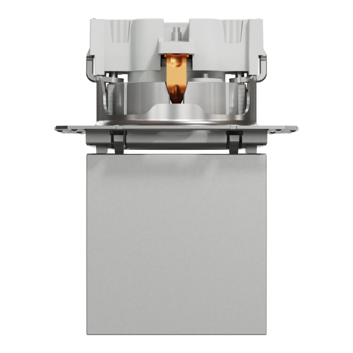 Розетка з кришкою, з заземленням Asfora алюміній, Schneider Electric [EPH3100161]