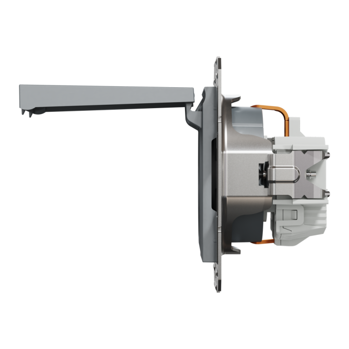 Розетка з кришкою, з заземленням Asfora сталь, Schneider Electric [EPH3100162]