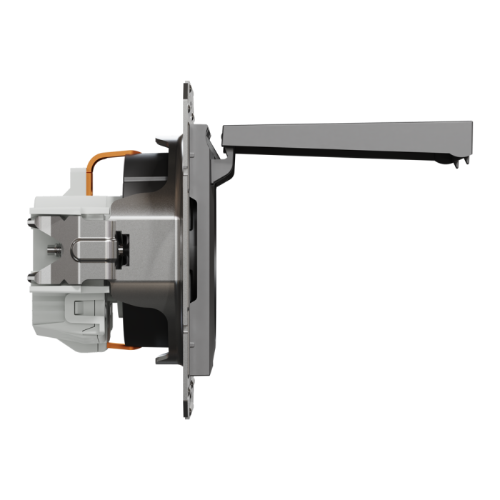 Розетка з кришкою, з заземленням Asfora антрацит, Schneider Electric [EPH3100171]