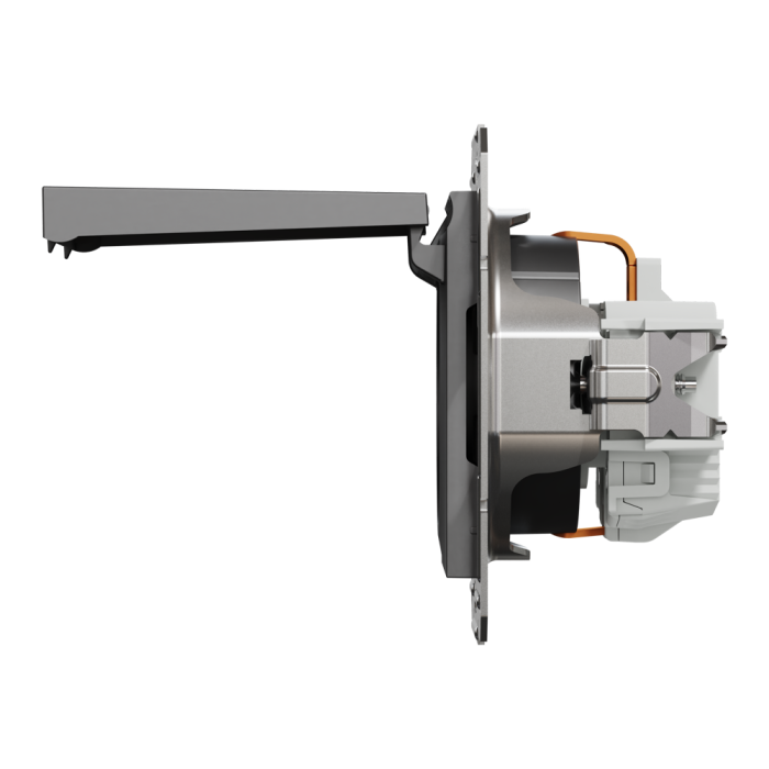 Розетка з кришкою, з заземленням Asfora антрацит, Schneider Electric [EPH3100171]