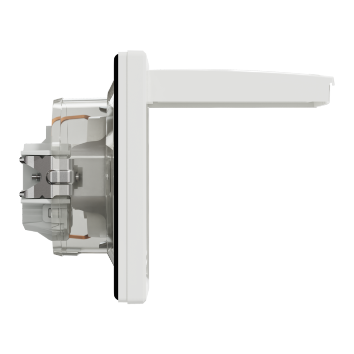 Розетка IP44 з кришкою, з заземленням, з захисними шторками, біла Asfora, Schneider Electric [EPH3100321]