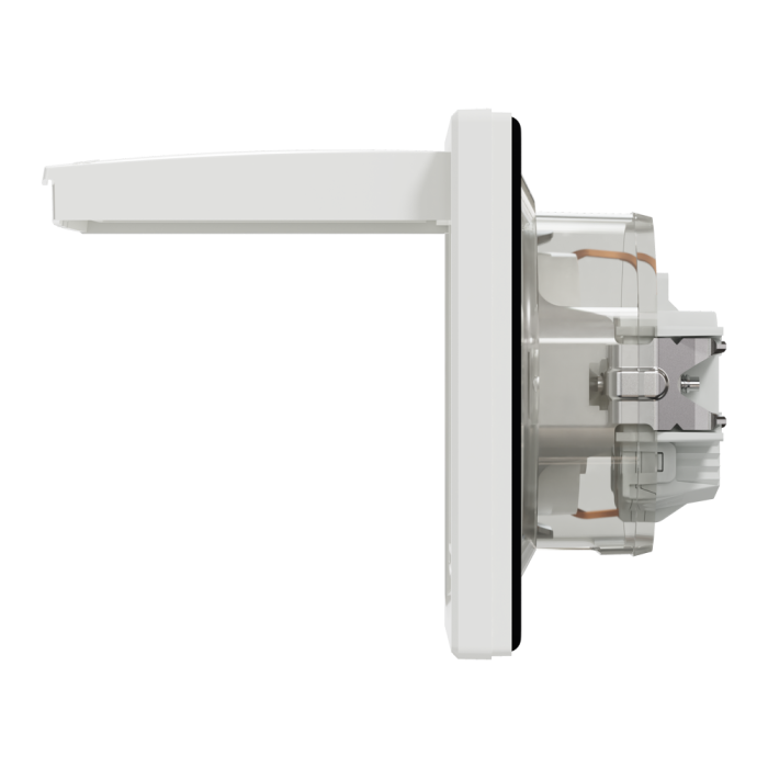 Розетка IP44 з кришкою, з заземленням, з захисними шторками, біла Asfora, Schneider Electric [EPH3100321]