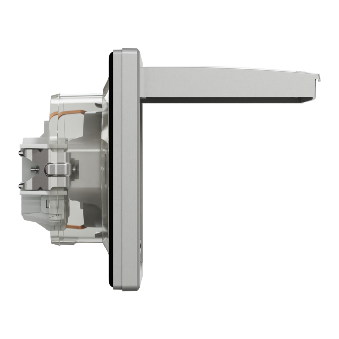 Розетка IP44 з кришкою, з заземленням, з захисними шторками, алюміній Asfora, Schneider Electric [EPH3100361]
