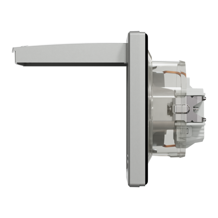 Розетка IP44 з кришкою, з заземленням, з захисними шторками, алюміній Asfora, Schneider Electric [EPH3100361]