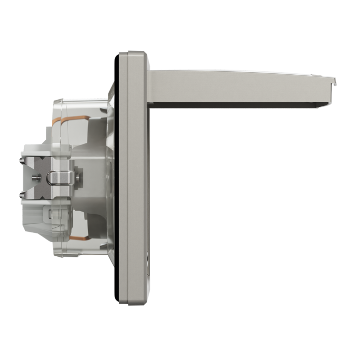 Розетка IP44 з кришкою, з заземленням, з захисними шторками, бронза Asfora, Schneider Electric [EPH3100369]