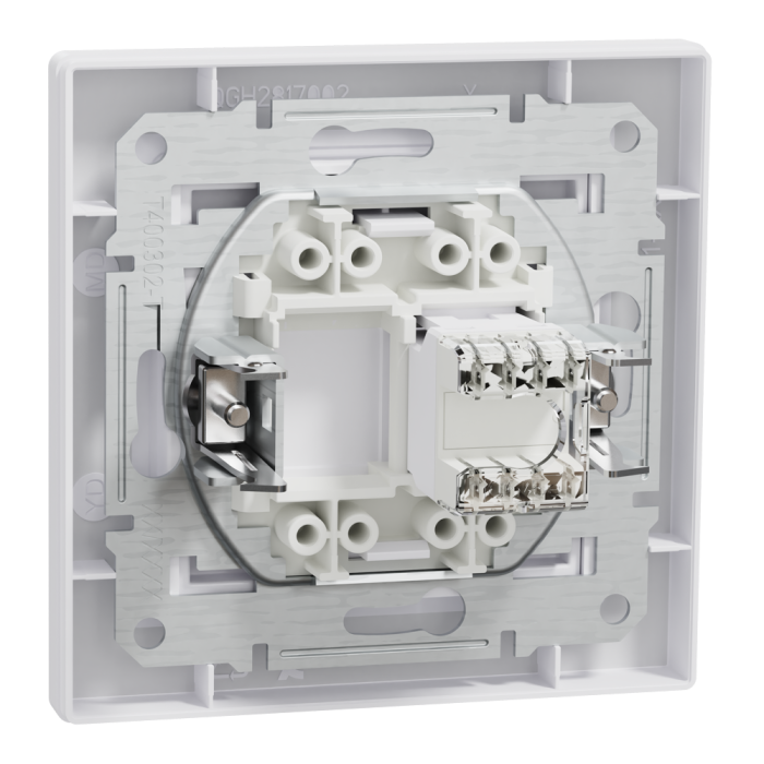 Розетка RJ45, тип UTP, кат. 5е біла Asfora, Schneider Electric [EPH4300121]