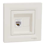 Мультимедійна розетка, кремова, Asfora - Schneider Electric [EPH4300123]