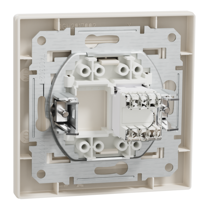 Розетка RJ45, тип UTP, кат. 5е крем Asfora, Schneider Electric [EPH4300123]