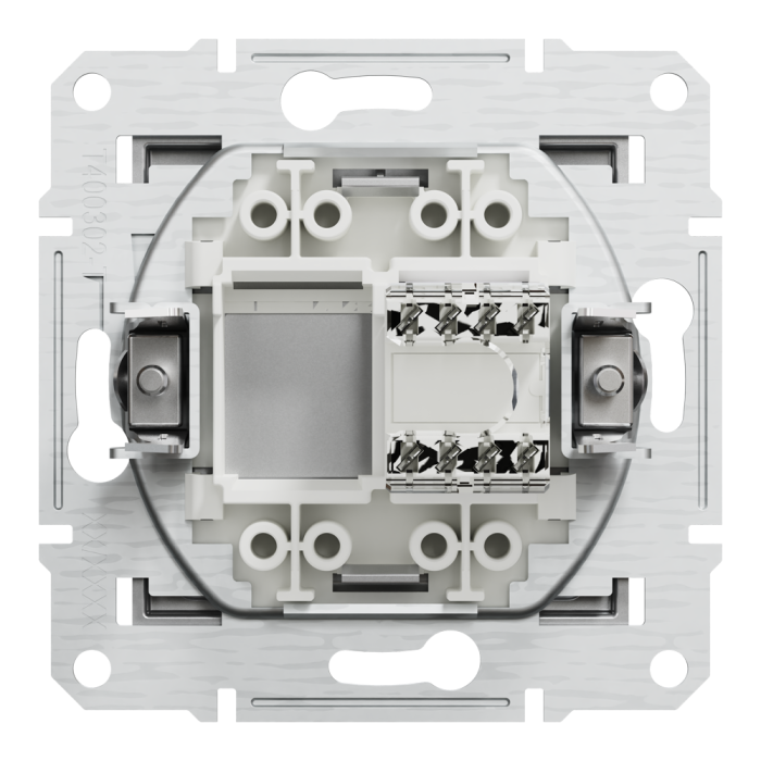 Розетка RJ45, тип UTP, кат. 5е Asfora алюміній, Schneider Electric [EPH4300161]