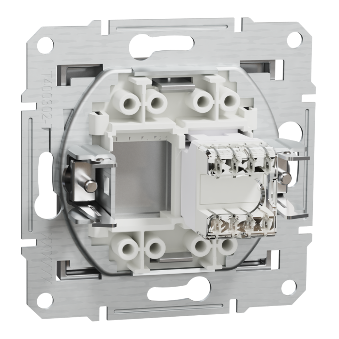 Розетка RJ45, тип UTP, кат. 5е Asfora алюміній, Schneider Electric [EPH4300161]
