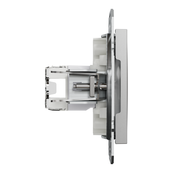 Розетка RJ45, тип UTP, кат. 5е Asfora алюміній, Schneider Electric [EPH4300161]