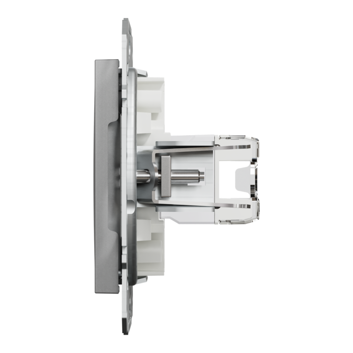 Розетка RJ45, тип UTP, кат. 5е Asfora алюміній, Schneider Electric [EPH4300161]
