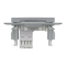 Розетка RJ45, тип UTP, кат. 5е Asfora сталь, Schneider Electric [EPH4300162]