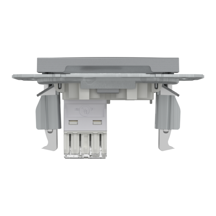 Розетка RJ45, тип UTP, кат. 5е Asfora сталь, Schneider Electric [EPH4300162]