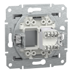 Мультимедійна розетка, сталь, Asfora - Schneider Electric [EPH4300162]