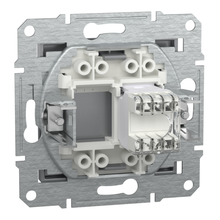 Розетка RJ45, тип UTP, кат. 5е Asfora сталь, Schneider Electric [EPH4300162]