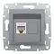 Розетка RJ45, тип UTP, кат. 5е Asfora сталь, Schneider Electric [EPH4300162]