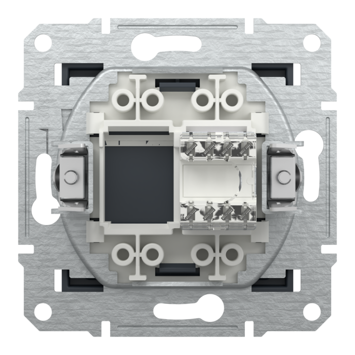 Розетка RJ45, тип UTP, utp кат. 5е Asfora антрацит, Schneider Electric [EPH4300171]