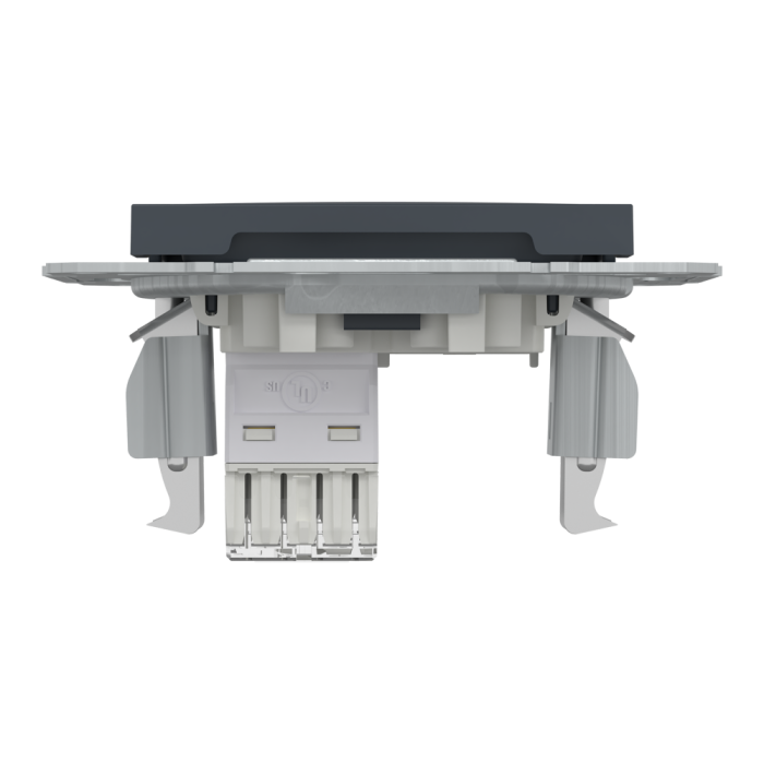 Розетка RJ45, тип UTP, utp кат. 5е Asfora антрацит, Schneider Electric [EPH4300171]