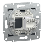 Мультимедійна розетка, чорна, Asfora - Schneider Electric [EPH4300171]