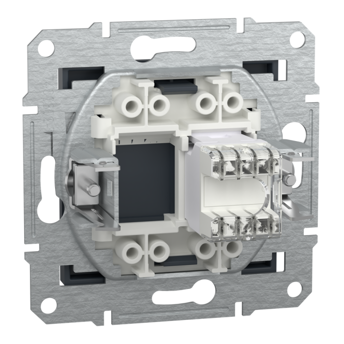 Розетка RJ45, тип UTP, utp кат. 5е Asfora антрацит, Schneider Electric [EPH4300171]