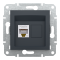 Розетка RJ45, тип UTP, utp кат. 5е Asfora антрацит, Schneider Electric [EPH4300171]