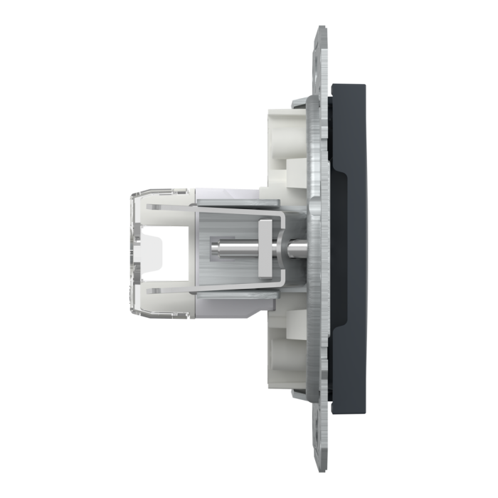 Розетка RJ45, тип UTP, utp кат. 5е Asfora антрацит, Schneider Electric [EPH4300171]