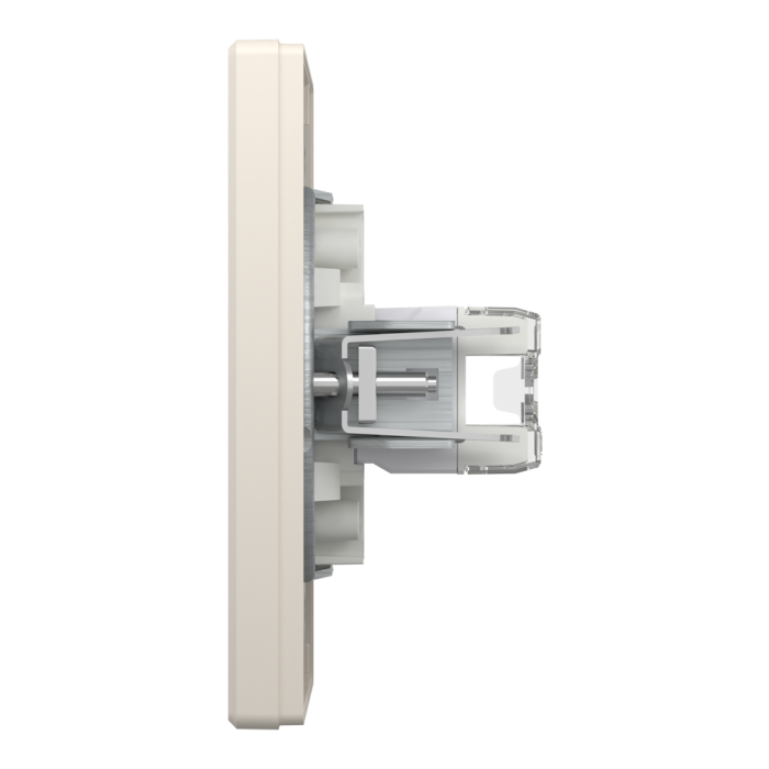 Розетка RJ45, тип UTP, utp кат. 5е подвійна крем Asfora, Schneider Electric [EPH4400123]