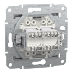 Мультимедійна розетка, алюмінієва, Asfora - Schneider Electric [EPH4400161]