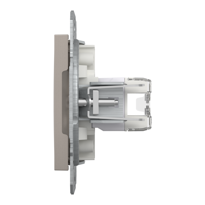 Розетка RJ45, тип UTP, кат. 5е подвійна Asfora бронза, Schneider Electric [EPH4400169]