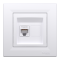 Розетка RJ45, тип UTP, кат.6 біла Asfora, Schneider Electric [EPH4700121]