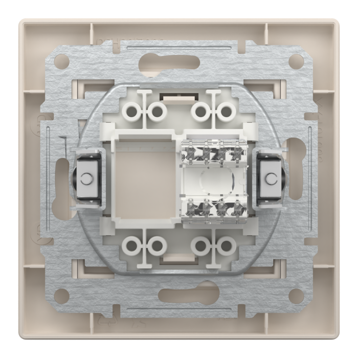 Розетка RJ45, тип UTP, кат.6 крем Asfora, Schneider Electric [EPH4700123]
