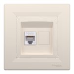 Мультимедійна розетка, кремова, Asfora - Schneider Electric [EPH4700123]