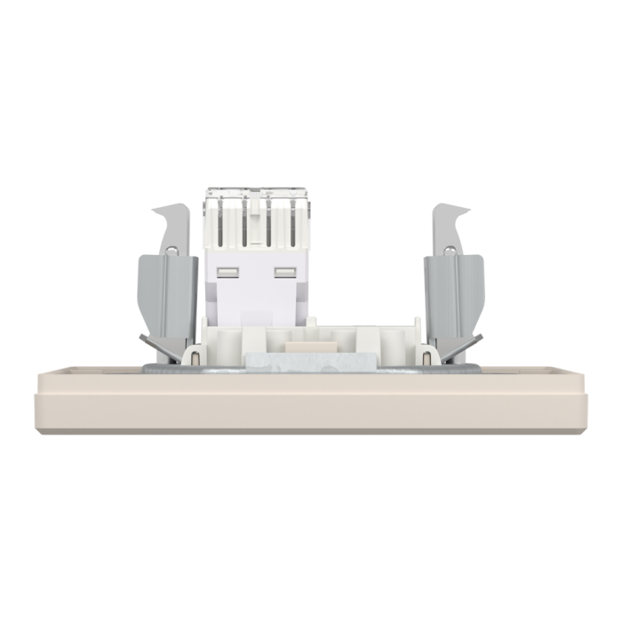 Розетка RJ45, тип UTP, кат.6 крем Asfora, Schneider Electric [EPH4700123]