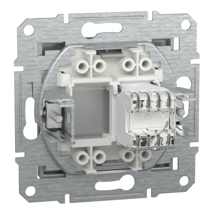Розетка RJ45, тип UTP, кат.6 Asfora алюміній, Schneider Electric [EPH4700161]