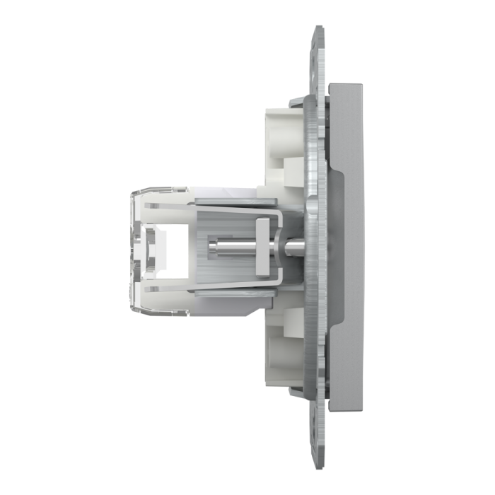 Розетка RJ45, тип UTP, кат.6 Asfora алюміній, Schneider Electric [EPH4700161]