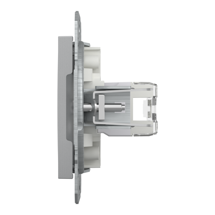 Розетка RJ45, тип UTP, кат.6 Asfora алюміній, Schneider Electric [EPH4700161]