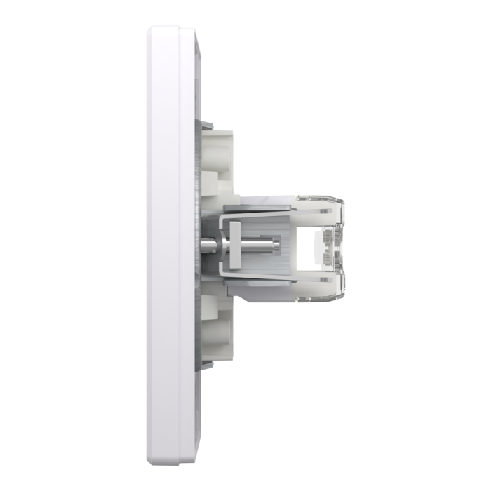 Розетка RJ45, тип UTP,  кат.6 подвійна біла Asfora, Schneider Electric [EPH4800121]