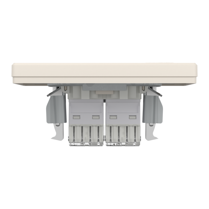 Розетка RJ45, тип UTP,  кат.6  подвійна крем Asfora, Schneider Electric [EPH4800123]
