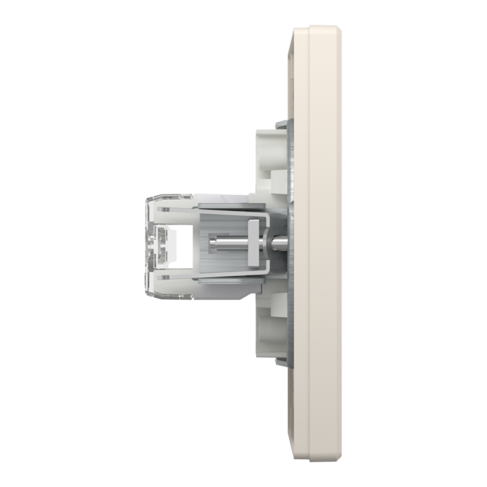 Розетка RJ45, тип UTP,  кат.6  подвійна крем Asfora, Schneider Electric [EPH4800123]