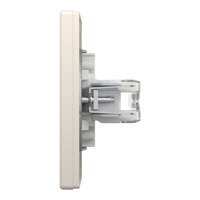 Розетка RJ45, тип UTP,  кат.6  подвійна крем Asfora, Schneider Electric [EPH4800123]