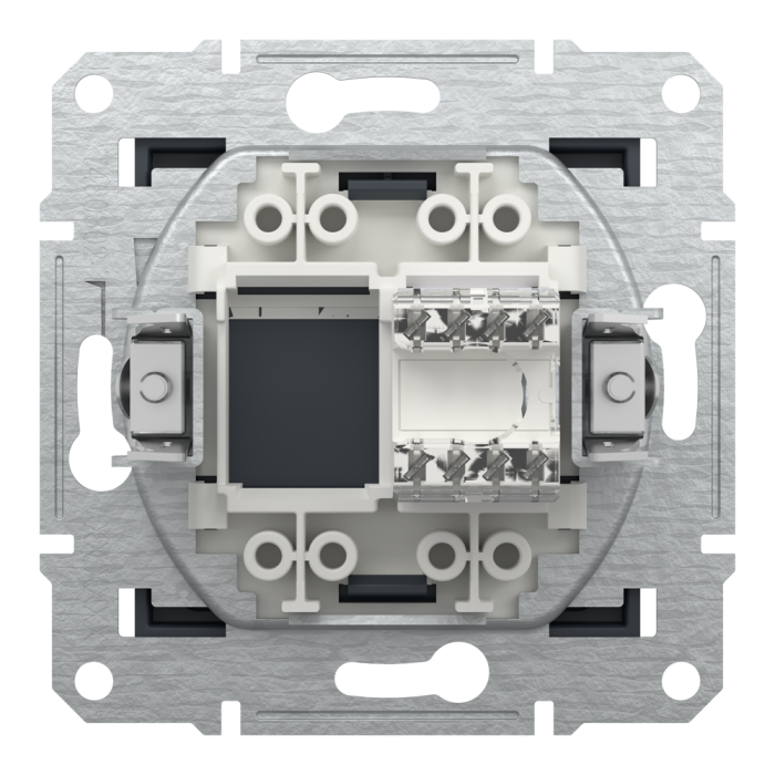 Розетка RJ45, тип STP,  кат. 5е Asfora антрацит, Schneider Electric [EPH5000171]