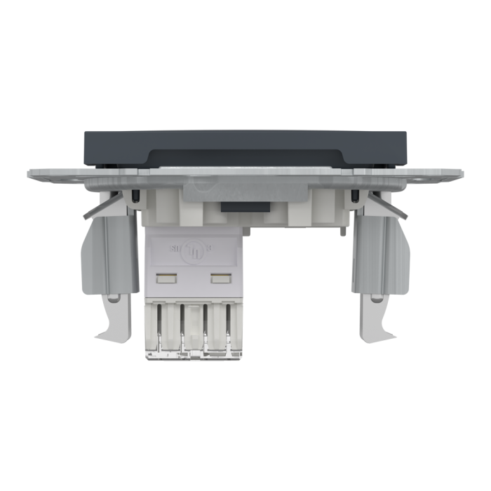 Розетка RJ45, тип STP,  кат. 5е Asfora антрацит, Schneider Electric [EPH5000171]