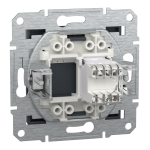 Мультимедійна розетка, чорна, Asfora - Schneider Electric [EPH5000171]