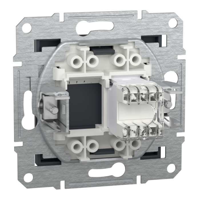 Розетка RJ45, тип STP,  кат. 5е Asfora антрацит, Schneider Electric [EPH5000171]