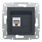Розетка RJ45, тип STP,  кат. 5е Asfora антрацит, Schneider Electric [EPH5000171]