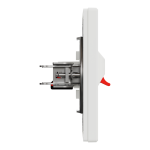 Гніздо гучномовця, біла, Asfora - Schneider Electric [EPH5700121]