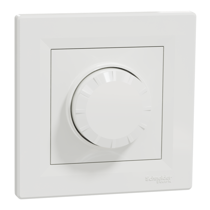 Поворотний LED димер, 230 В, 370 Вт, білий, Asfora, Schneider Electric [EPH6800121]