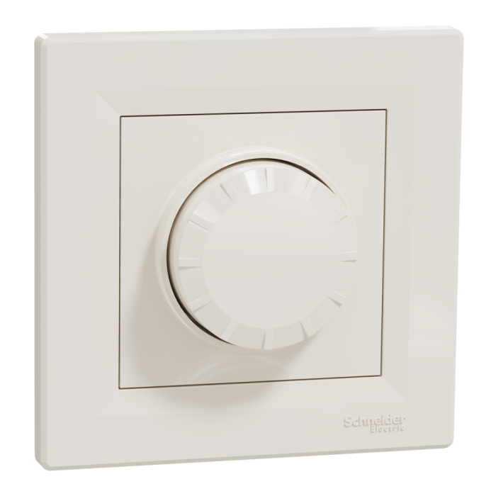 Поворотний LED димер, 230 В, 370 Вт, кремовий, Asfora, Schneider Electric [EPH6800123]