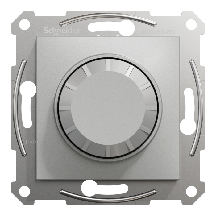 Поворотний LED димер, 230 В, 370 Вт, алюміній, Asfora, Schneider Electric [EPH6800161]